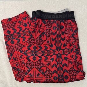 Bonfire Snowboarding Co. Geometric Patterned Men's Baselayer Pants Size XL